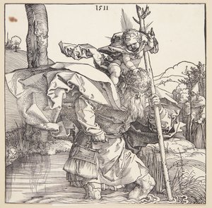 Pyhä Kristofer tekijältä Albrecht Dürer