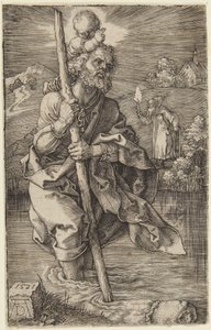 Pyhä Kristoforos tekijältä Albrecht Dürer