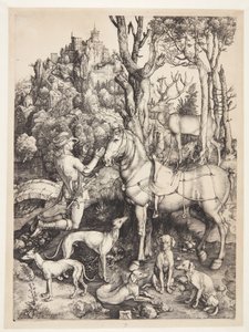 St. Eustace tekijältä Albrecht Dürer