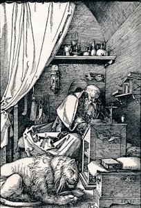 Pyhä Jerome sellissään, 1511 1906 tekijältä Albrecht Dürer