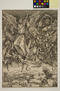 St. Michael Fighting the Dragon tekijältä Albrecht Dürer