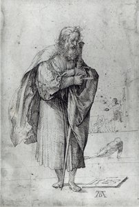 St. Paul, 1523 (kynä ja muste paperille) tekijältä Albrecht Dürer