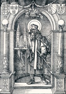 Pyhä Sebaldus markkinarakossa, 1518 1906 tekijältä Albrecht Dürer