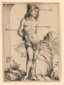 Pyhä Sebastian pylväässä tekijältä Albrecht Dürer