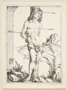 Pyhä Sebastian pylväässä tekijältä Albrecht Dürer