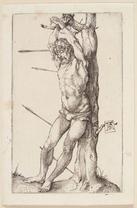 Pyhä Sebastian puussa tekijältä Albrecht Dürer