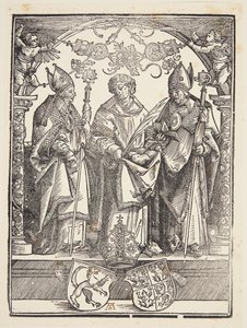 Pyhä Stefanus kahden muun pyhän kanssa tekijältä Albrecht Dürer