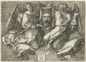 Sudarium Esittelee Two Angels tekijältä Albrecht Dürer