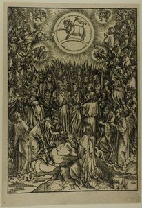 Karitsan palvonta - Valittujen hymni, Apokalypsista tekijältä Albrecht Dürer