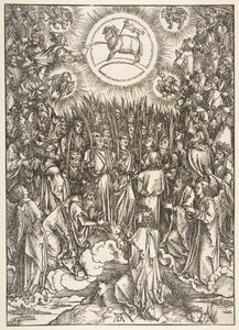 The Adoration of the Lamb, Apocalypse-sarjasta.n.d. tekijältä Albrecht Dürer