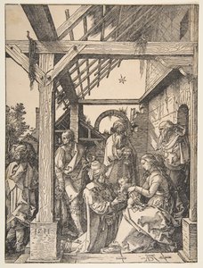 Maagien palvonta, 1511. tekijältä Albrecht Dürer