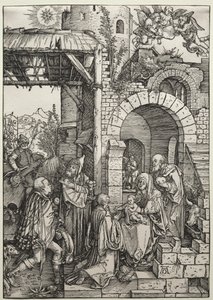 The Adoration of the Magi, n. 1501-1503. tekijältä Albrecht Dürer