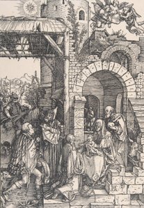 The Adoration of the Magi, sarjasta The Life of the Virgin, n. 1502, n. 1502. tekijältä Albrecht Dürer