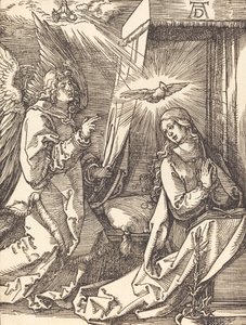 Ilmoitus, luultavasti n. 15091510. tekijältä Albrecht Dürer