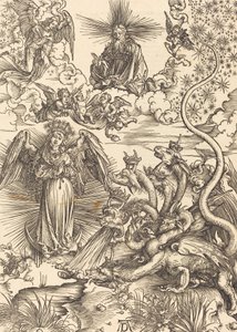Apokalyptinen nainen, 1498. tekijältä Albrecht Dürer