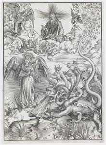 The Apocalyptic Woman, sarjasta "The Apocalypse" tekijältä Albrecht Dürer