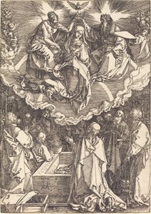 Neitsyen taivaaseenasto ja kruunajaiset tekijältä Albrecht Dürer