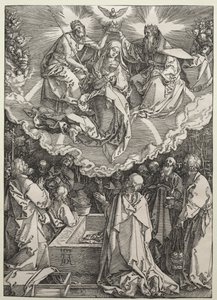 Neitsyen taivaaseenasto ja kruunajaiset tekijältä Albrecht Dürer