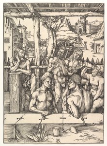 The Bath House.n.d. tekijältä Albrecht Dürer