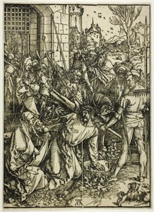 Ristin kantaminen Suuresta kärsimyksestä tekijältä Albrecht Dürer