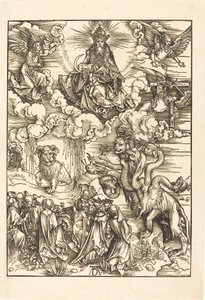 Peto, jolla on kaksi sarvea kuin lammas tekijältä Albrecht Dürer