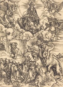 Peto kahdella sarvella kuin karitsa, luultavasti c. 14961498. tekijältä Albrecht Dürer