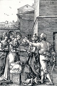 Pyhän Johannes Kastajan pään mestaus, 1510 1906 tekijältä Albrecht Dürer