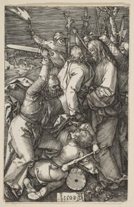 Kristuksen pettäminen, Passiosta, 1508. tekijältä Albrecht Dürer