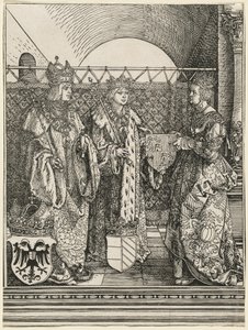 Filippos Kauniin kihla Jean Kastilialaisen kanssa tekijältä Albrecht Dürer