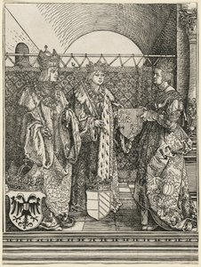 Filip Komean kihlaus Johanna Kastilialaisen kanssa tekijältä Albrecht Dürer