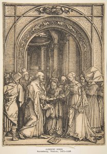 Neitsyen kihlaus, The Life of the Virgin, n. 1503. tekijältä Albrecht Dürer