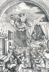 Neitsyt Marian syntymä, c1503-1504, 1906 tekijältä Albrecht Dürer
