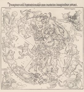 Taivaankartta – pohjoinen pallonpuolisko, 1515, 1515. tekijältä Albrecht Dürer