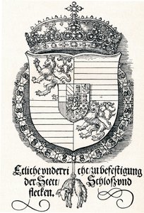 Unkarin ja Böömin kuninkaan Ferdinand I:n vaakuna, 1527 1906 tekijältä Albrecht Dürer