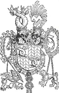 Florian Waldaufin vaakuna, 1500 1906 tekijältä Albrecht Dürer