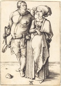 Kokki ja hänen vaimonsa tekijältä Albrecht Dürer