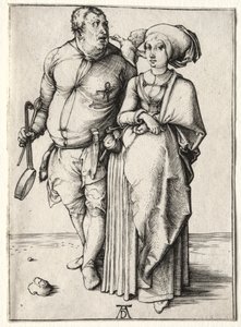 Kokki ja hänen vaimonsa tekijältä Albrecht Dürer