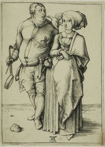 Kokki ja hänen vaimonsa tekijältä Albrecht Dürer