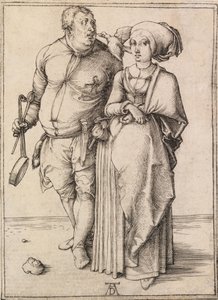 Kokki ja hänen vaimonsa tekijältä Albrecht Dürer