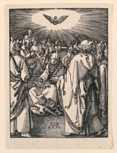 Pyhän Hengen laskeutuminen (helluntai), The Little Passion -sarjasta tekijältä Albrecht Dürer