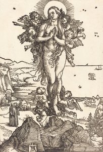 Pyhän Maria Magdaleenan kohottaminen, n. 15041505. tekijältä Albrecht Dürer