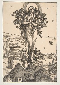 Pyhän Maria Magdalenan kohottaminen.n.d. tekijältä Albrecht Dürer
