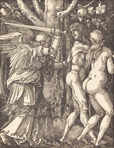Karkotus paratiisista, 1510. tekijältä Albrecht Dürer
