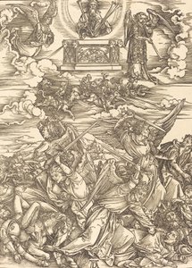 Neljä kostavaa enkeliä, 1498. tekijältä Albrecht Dürer