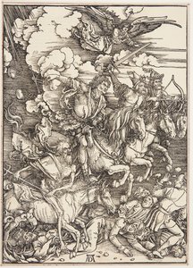 Apokalypsin neljä ratsumiestä tekijältä Albrecht Dürer