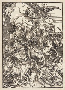 Apokalypsin neljä ratsumiestä tekijältä Albrecht Dürer