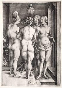 Neljä noitaa (neljä alastomia naista) tekijältä Albrecht Dürer