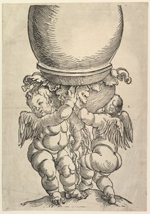 Suuren pylvään pohjalohko, 1517. tekijältä Albrecht Dürer
