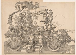 Keisari Maximilianin suuri voittoauto, 1523. tekijältä Albrecht Dürer