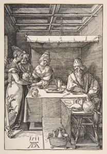 Pyhän Johannes Kastajan pää tuotiin Herodekselle.n.d. tekijältä Albrecht Dürer